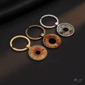 Kişiye Özel İris Mini Çelik Anahtarlık